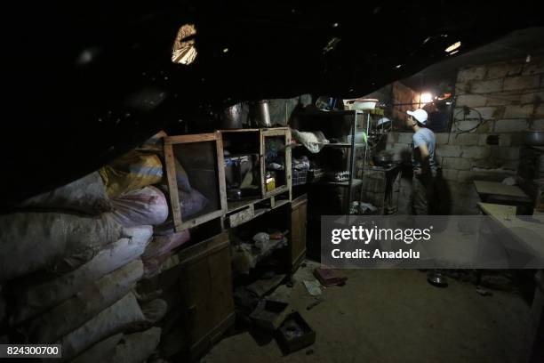 View from the site where 6-day-long clashes happened between Hezbollah and Hay'at Tahrir al-Sham armed groups during a guided press tour in Arsal...