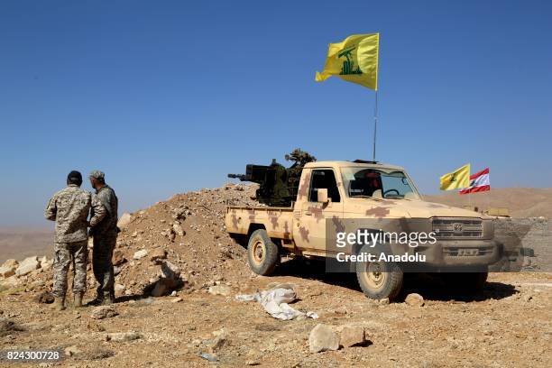 View from the site where 6-day-long clashes happened between Hezbollah and Hay'at Tahrir al-Sham armed groups during a guided press tour in Arsal...