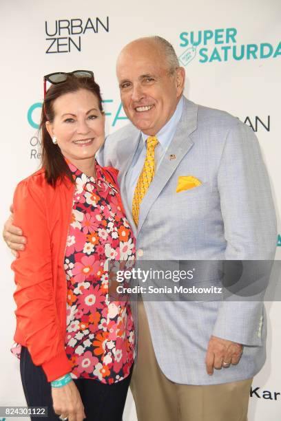 Judith Giuliani and Rudy Giuliani attend the 20th Annual Super Saturday to benefit the Ovarian Cancer Research Fund Alliance at Nova's Ark Project on...