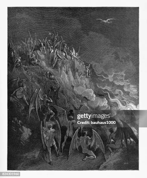 jede stunde ihr großes abenteuer aus der suche nach fremden welten viktorianischen gravur, 1885 - adam bibelfigur stock-grafiken, -clipart, -cartoons und -symbole