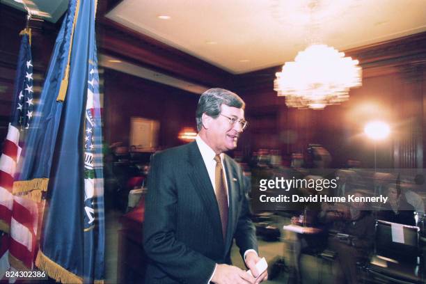 Senate Majority Leader Trent Lott at the US Senate Chambers during the proceedings of the House Impeachment Trial of Bill Clinton, Washington DC,...