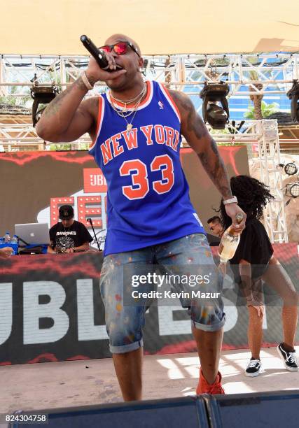 Rapper Flo Rida performs at JBL Poolside, one of the many events a part of JBL Fest, an exclusive, three-day music experience hosted by JBL at the...