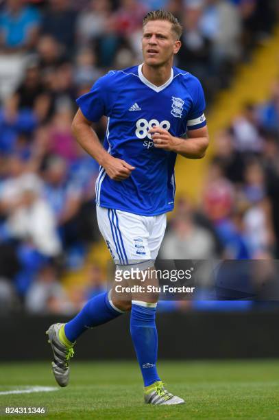 Birmingham player Michael Morrison in action during the Pre Season Friendly match between Birmingham City and Swansea City at St Andrews on July 29,...