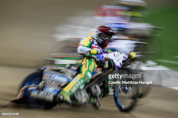 Jason Doyle of of Australia competes during the Invitation Sports Speedway competition of The World Games at the Olympic Stadium on July 29, 2017 in...