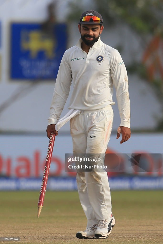 Sri Lanka v India - Cricket, 1st Test Day 4