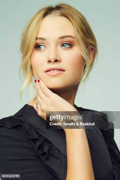 Virginia Gardner of Hulu's 'Marvel's Runaways' poses for a portrait during the 2017 Summer Television Critics Association Press Tour at The Beverly...
