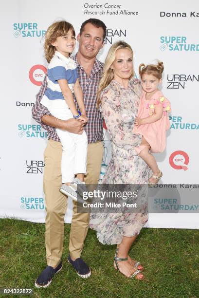 Brooks Alan Stuber, Scott Stuber, Molly Sims, and Scarlett May Stuber attend OCRFA's 20th Annual Super Saturday to Benefit Ovarian Cancer on July 29,...