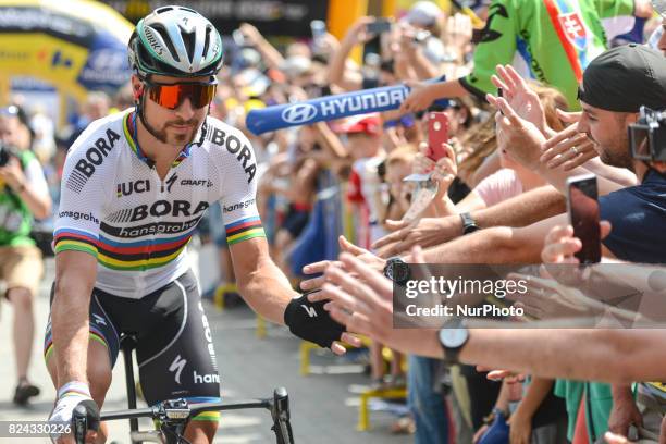 Peter Sagan from Bora-Hansgrohe team at the start of the opening stage, a 130km with start and finish in Krakow, during the 74th edition of Tour of...