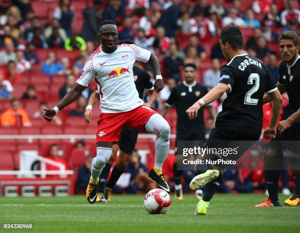 Naby Keita of RB Leipzigof RB Leipzig during Emirates Cup match between RB Leipzig against Sevilla at Emirates Stadium on 29 July 2017