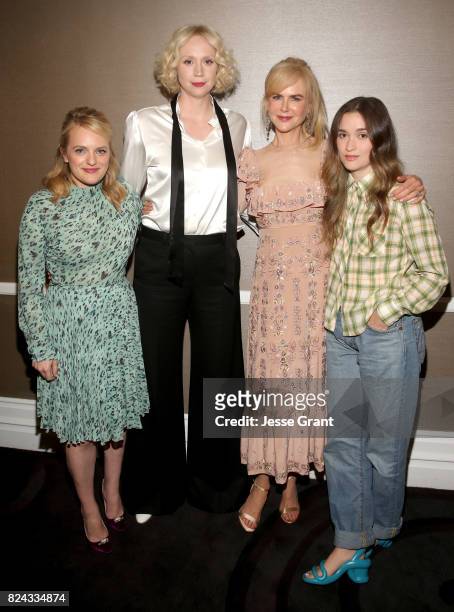 Actors Elisabeth Moss, Gwendoline Christie, Nicole Kidman, and Alice Englert of Sundance TV's 'Top of the Lake: China Girl'' at the 2017 Summer...