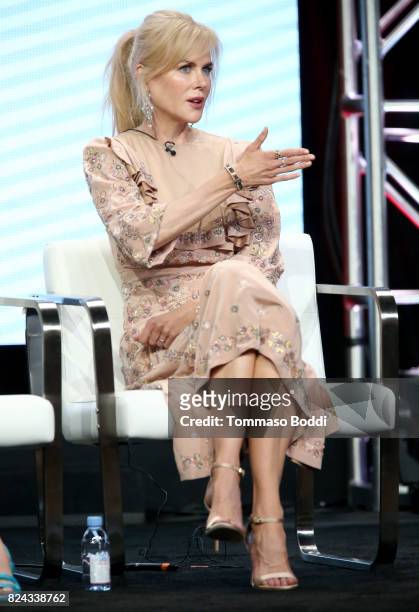 Actor Nicole Kidman of 'Top of the Lake: China Girl'' speaks onstage during the Sundance TV portion of the 2017 Summer Television Critics Association...
