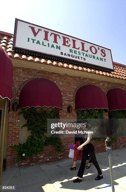 Vitello's Restaurant, photographed May 5 is where actor Robert Blake and his wife had eaten before she was shot to death outside the night before in...