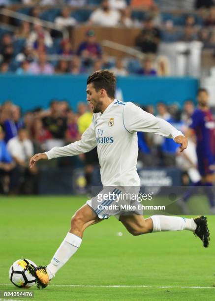 Mateo Kovacic of Real Madrid scores a goal in the first half against the Barcelona during their International Champions Cup 2017 match at Hard Rock...