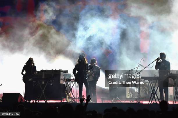 Tame Impala performs onstage during the 2017 Panorama Music Festival - Day 2 at Randall's Island on July 29, 2017 in New York City.
