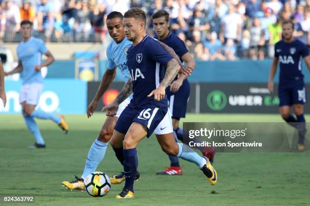 Tottenham Hotspur defender Kieran Trippier during the game between Manchester City and Tottenham Hotspur. Manchester City defeated Tottenham by the...