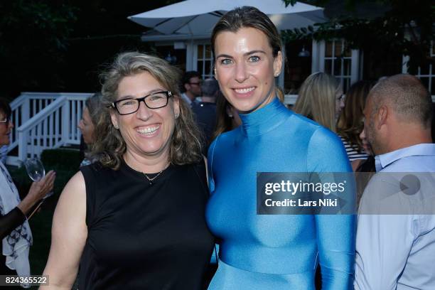 Photographer Lauren Greenfield and Producer Lilly Hartley attend The Hamptons International Film Festival SummerDocs series screening of Trophy on...