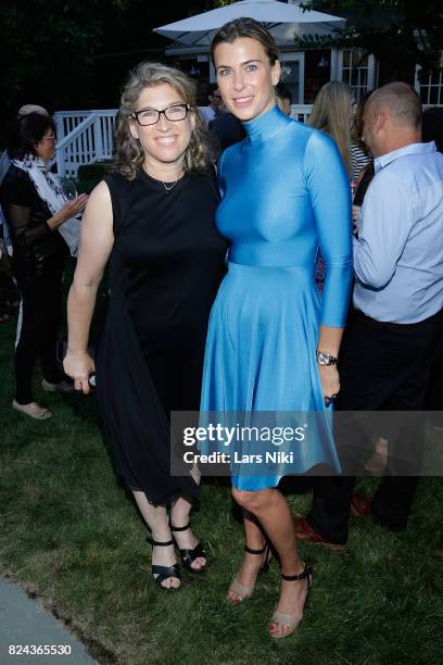 Photographer Lauren Greenfield and Producer Lilly Hartley attend The Hamptons International Film Festival SummerDocs series screening of Trophy on...