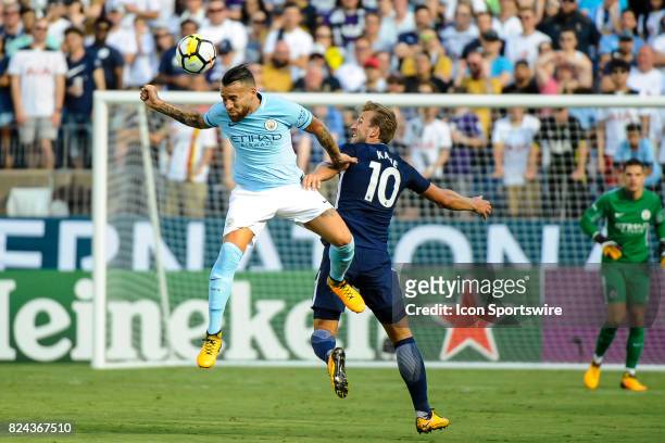 During the first half of a International Champions Cup match between Tottenham Hotspur and Manchester City on July 29 at Nissan Stadium in Nashville,...