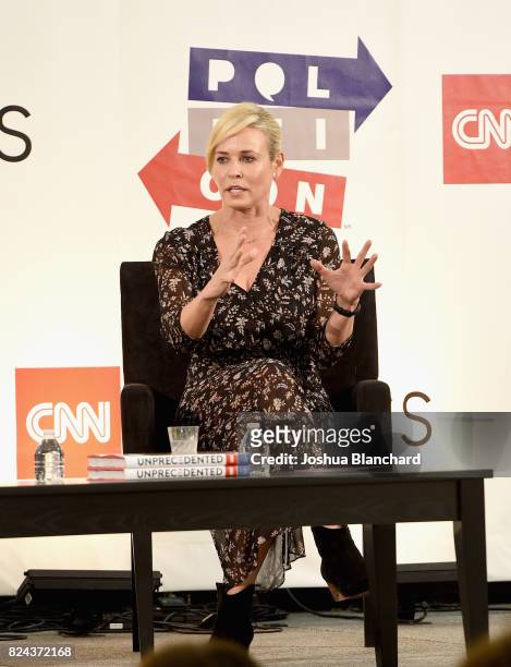 Chelsea Handler at the 'CNN: Politics on Tap: Special Edition' panel during Politicon at Pasadena Convention Center on July 29, 2017 in Pasadena,...