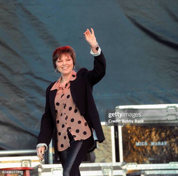 Pat Benatar performs at the 2017 Quick Chek New Jersey Festival Of Ballooning at Solberg Airport on July 29, 2017 in Readington, New Jersey.