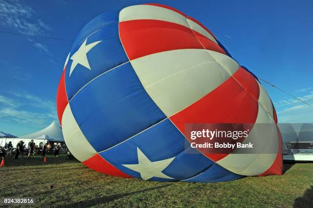 Balloon atmosphere at the 2017 Quick Chek New Jersey Festival Of Ballooning at Solberg Airport on July 29, 2017 in Readington, New Jersey.