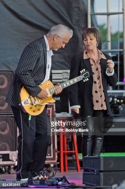 Pat Benatar and Neil Giraldo perform at the 2017 Quick Chek New Jersey Festival Of Ballooning at Solberg Airport on July 29, 2017 in Readington, New...