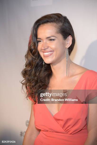 Actor Tamara Duarte attends the reveal of the "Longmire" coffee table book by Cinematic Pictures Group - Publishing at Cinematic Pictures Gallery on...