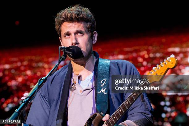 Guitarist John Mayer performs at Shoreline Amphitheatre on July 29, 2017 in Mountain View, California.