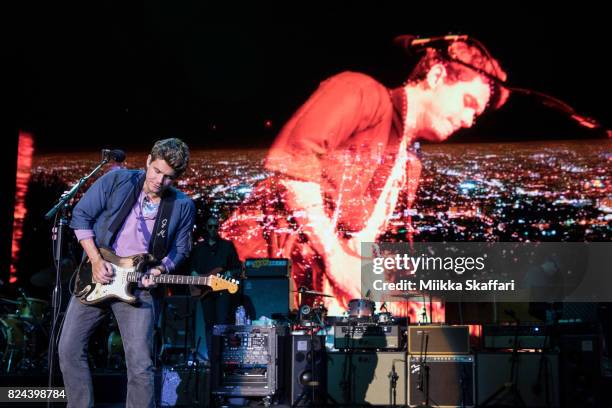 Guitarist John Mayer performs at Shoreline Amphitheatre on July 29, 2017 in Mountain View, California.