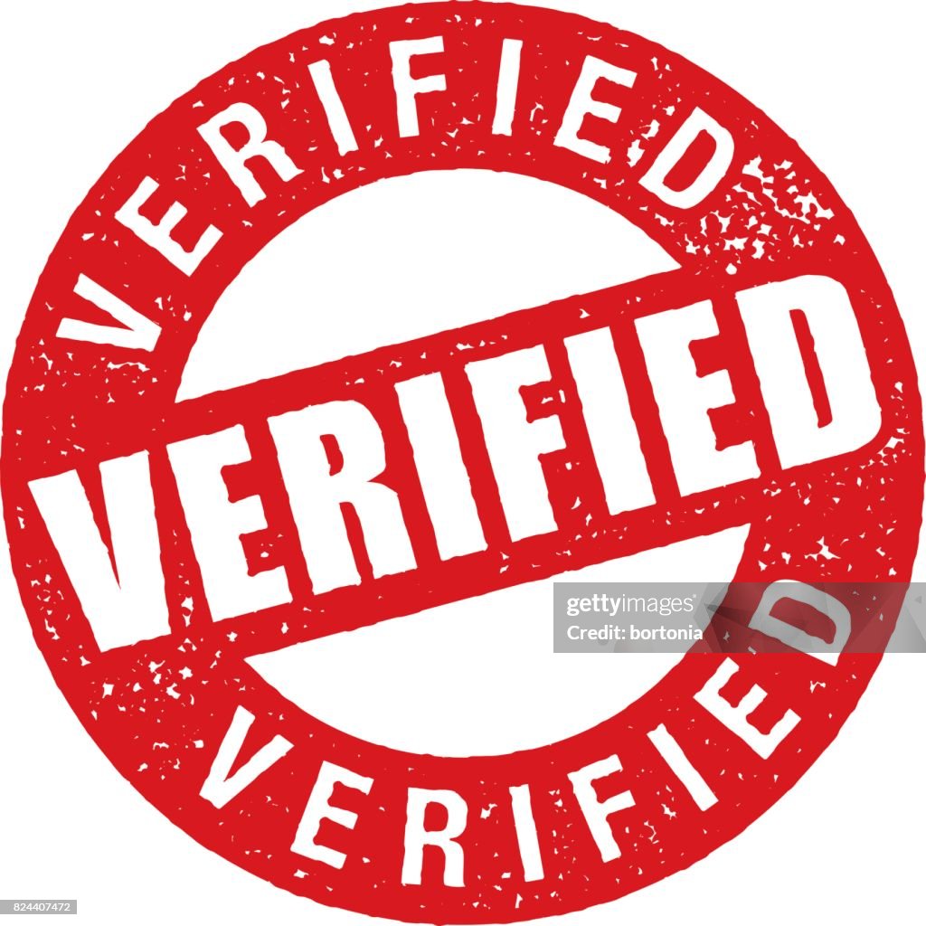 Red Rubber Stamp Icon On Transparent Background High-Res Vector Graphic