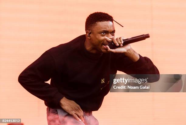 Vince Staples performs at the 2017 Panorama Music Festival at Randall's Island on July 29, 2017 in New York City.