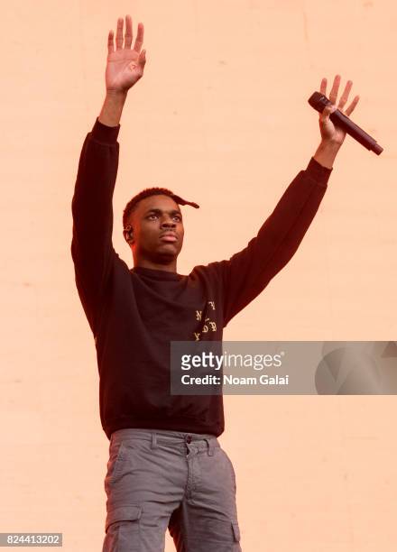 Vince Staples performs at the 2017 Panorama Music Festival at Randall's Island on July 29, 2017 in New York City.