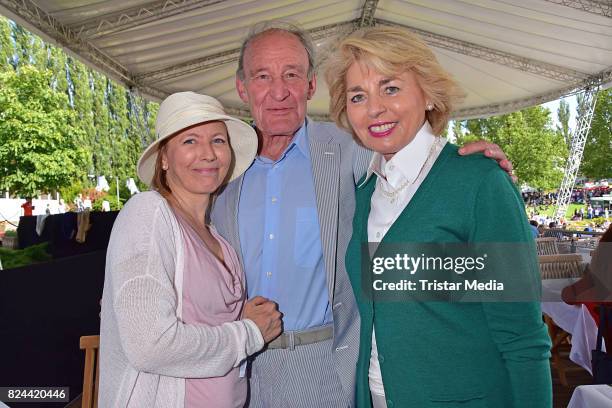 Gesine Friedmann, Michael Mendl and Tini Graefin Rothkirch during the Global Jumping at Longines Global Champions Tour at Sommergarten unter dem...