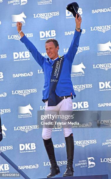 Christian Ahlmann during the Global Jumping at Longines Global Champions Tour at Sommergarten unter dem Funkturm on July 29, 2017 in Berlin, Germany.