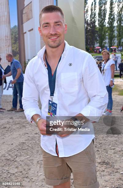 Philipp Boy during the Global Jumping at Longines Global Champions Tour at Sommergarten unter dem Funkturm on July 29, 2017 in Berlin, Germany.