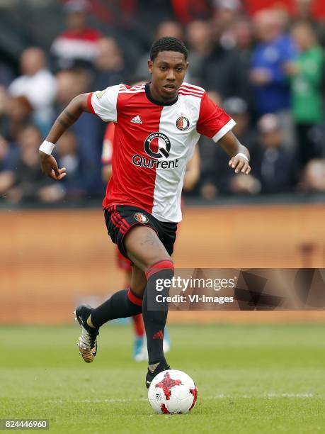 Jean-Paul Boetius of Feyenoord during the pre-season friendly match between Feyenoord Rotterdam and Real Sociedad at the Kuip on July 29, 2017 in...