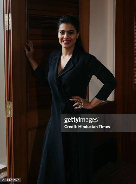 Bollywood actor Kajol Devgan spotted at JW Marriott, Juhu, on July 26, 2017 in Mumbai, India.