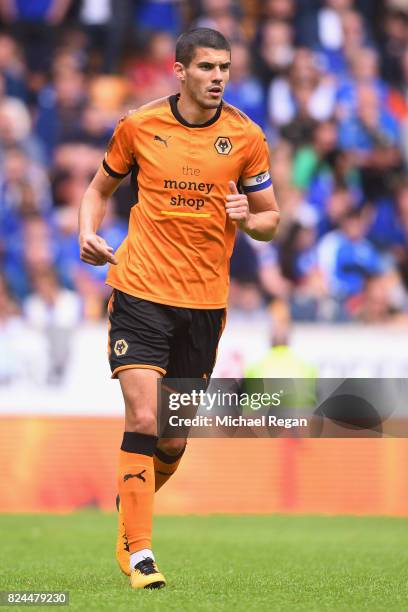 Conor Coady of Wolves in action during the pre-season friendly match between Wolverhampton Wanderers and Leicester City at Molineux on July 29, 2017...