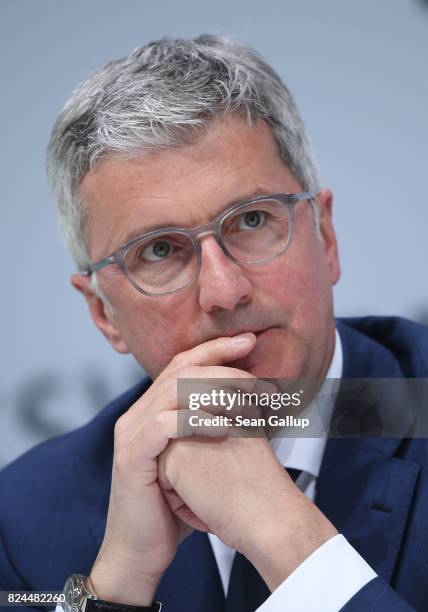 Audi AG CEO Rupert Stadler attends the Volkswagen AG annual press conference on March 14, 2017 in Wolfsburg, Germany. According to media reports on...