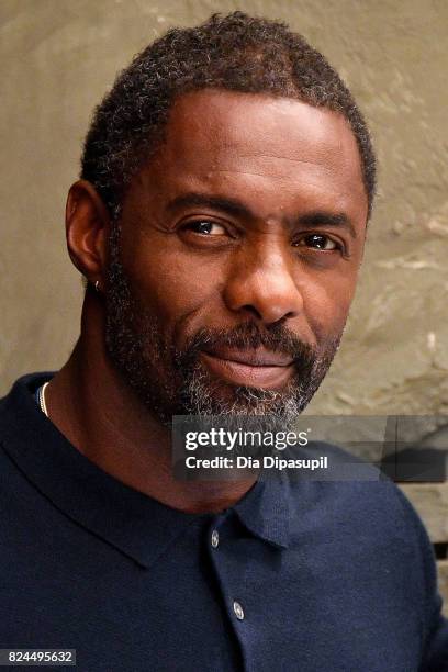 Idris Elba attends "The Dark Tower" photocall at the Whitby Hotel on July 30, 2017 in New York City.