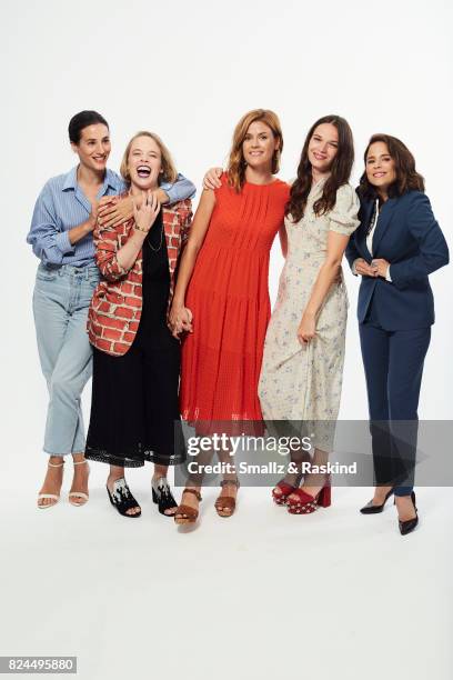 Elisa Lasowski, Jessica Clark, Aude Albano, Anna Brewster, and Suzanne Clement of Ovation's 'Versailles' pose for a portrait during the 2017 Summer...