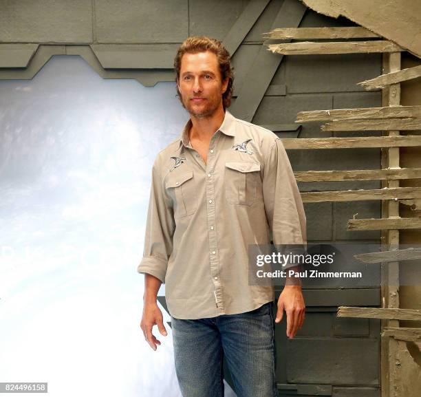 Actor Matthew McConaughey attends "The Dark Tower" Photo Call at the Whitby Hotel on July 30, 2017 in New York City.