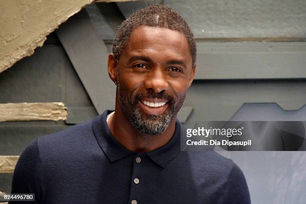 Idris Elba attends "The Dark Tower" photocall at the Whitby Hotel on July 30, 2017 in New York City.