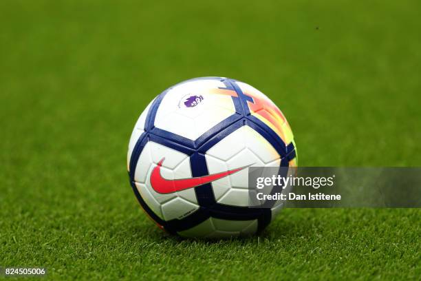 The 2017/18 match ball before the pre-season friendly match between AFC Bournemouth and Valencia CF at Vitality Stadium on July 30, 2017 in...