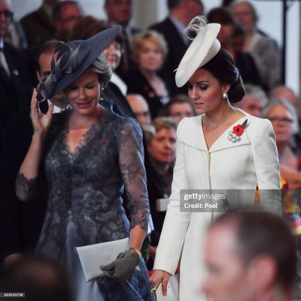 Members Of The Royal Family Attend The Passchendaele Commemorations In Belgium