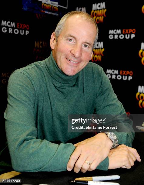 Chris Barrie attends MCM Comic Con at Manchester Central on July 30, 2017 in Manchester, England.