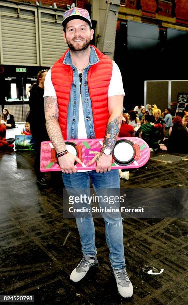 Cosplayer dressed as Marty McFly of Back To The Future attends MCM Comic Con at Manchester Central on July 30, 2017 in Manchester, England.