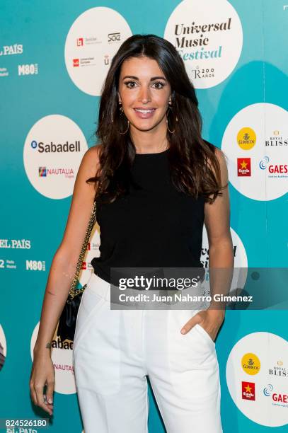 Noelia Lopez attends Luis Fonsi concert at the Royal Theatre on July 30, 2017 in Madrid, Spain.