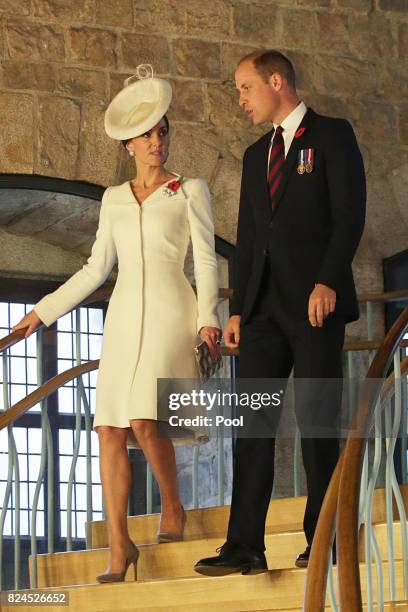The Duke and Duchess of Cambridge arrive in the Cloth Hall for the official commemorations marking the 100th anniversary of the Battle of...