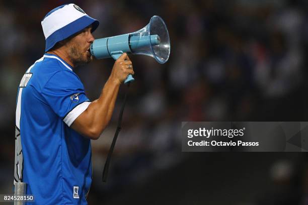 Fernando Madureira leader of the Super DragÃµes, are the main FC Porto's supporters group during the Pre-Season Friendly match between FC Porto and...